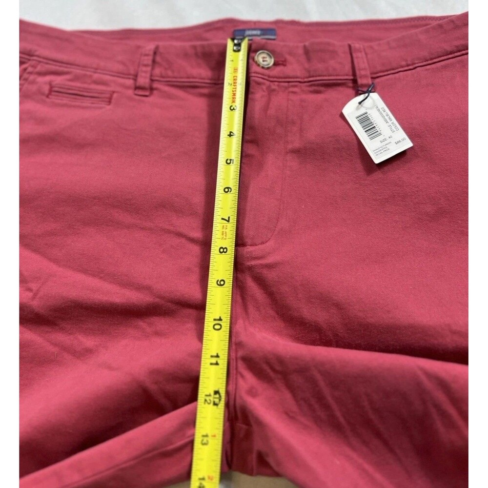 NWT Men’s Johnnie O Malibu Red Neal 9” Chino Golf Shorts Casual Size 40 - Picture 6 of 11
